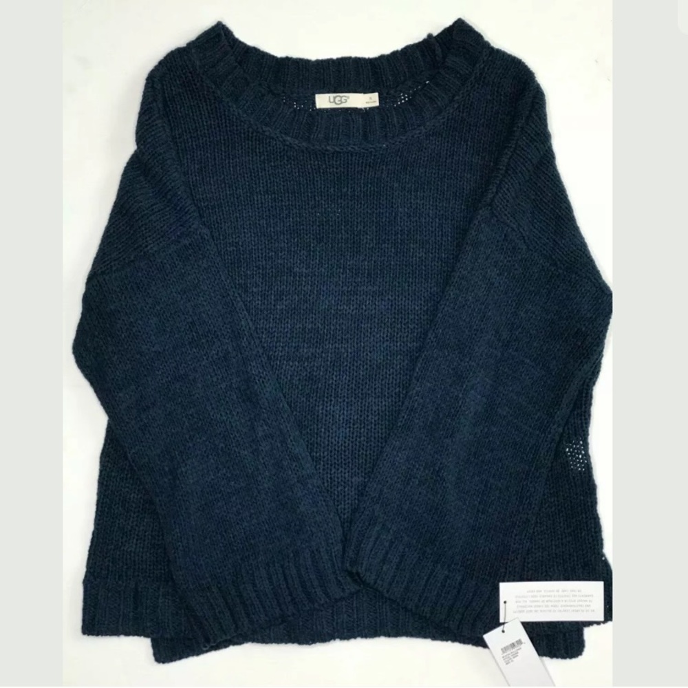 NEW UGG Women's W Nova Blue Pullover Sweater Large